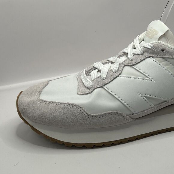 New Balance 237 White Grey Sneakers Women 11.5 Men 10 Retro NB STORE MODEL - Picture 4 of 16